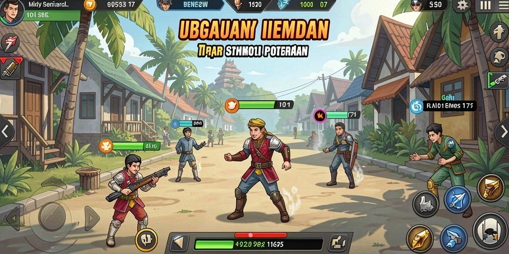 Tampilan menu utama yang mudah dinavigasi.