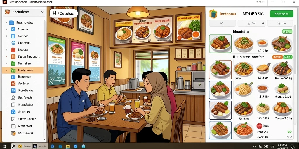 Tampilan utama permainan dengan grafis yang memukau.
