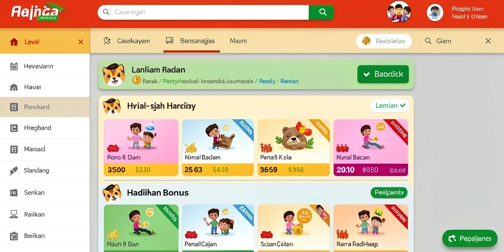 Tampilan grafis yang memukau dan berwarna-warni.