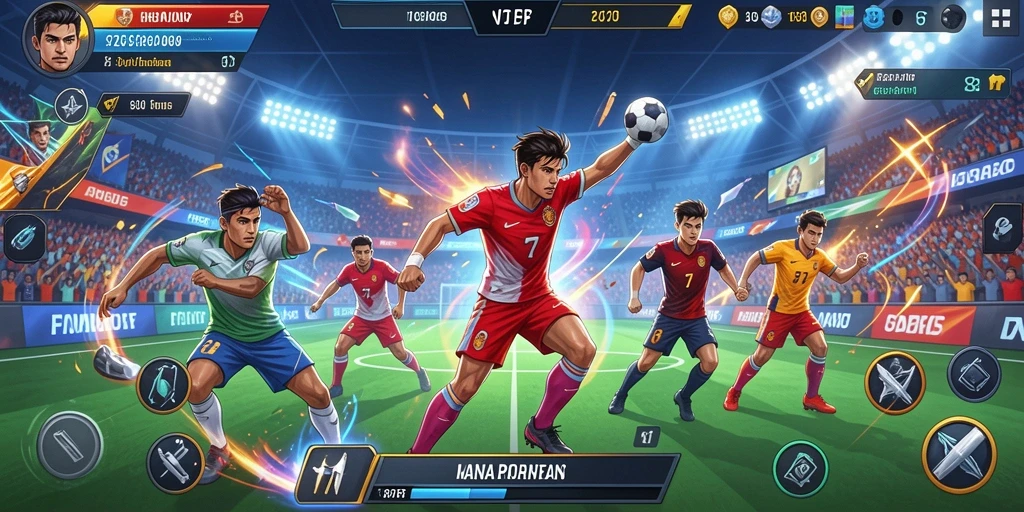 Tampilan utama dengan karakter pahlawan super yang ikonik.