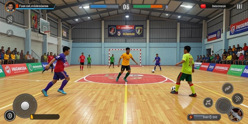 Tampilan karakter utama dalam aksi.