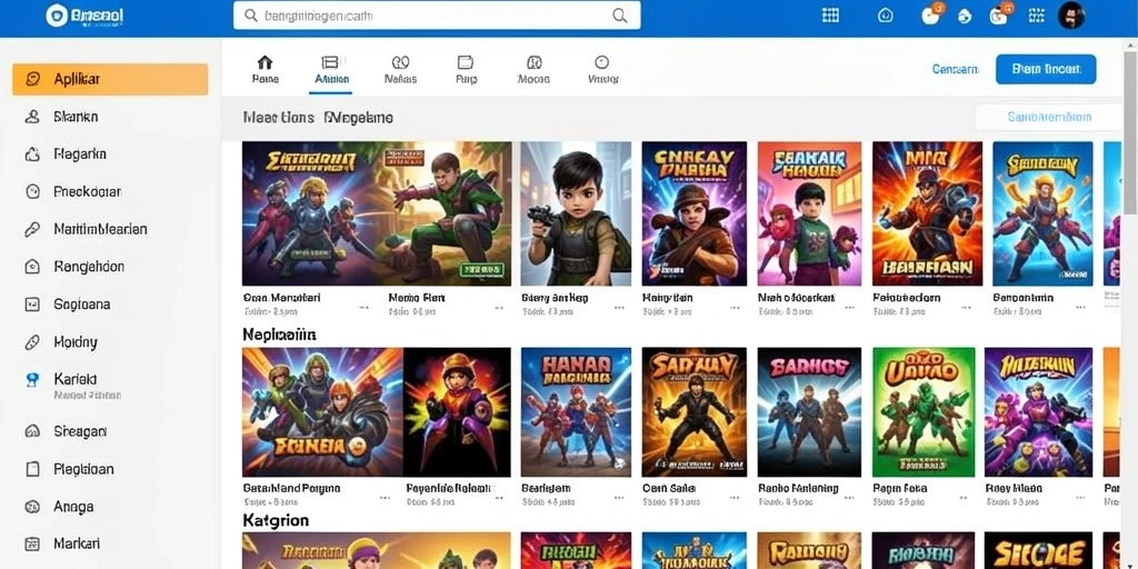 Tampilan antarmuka aplikasi SBOBET yang modern.